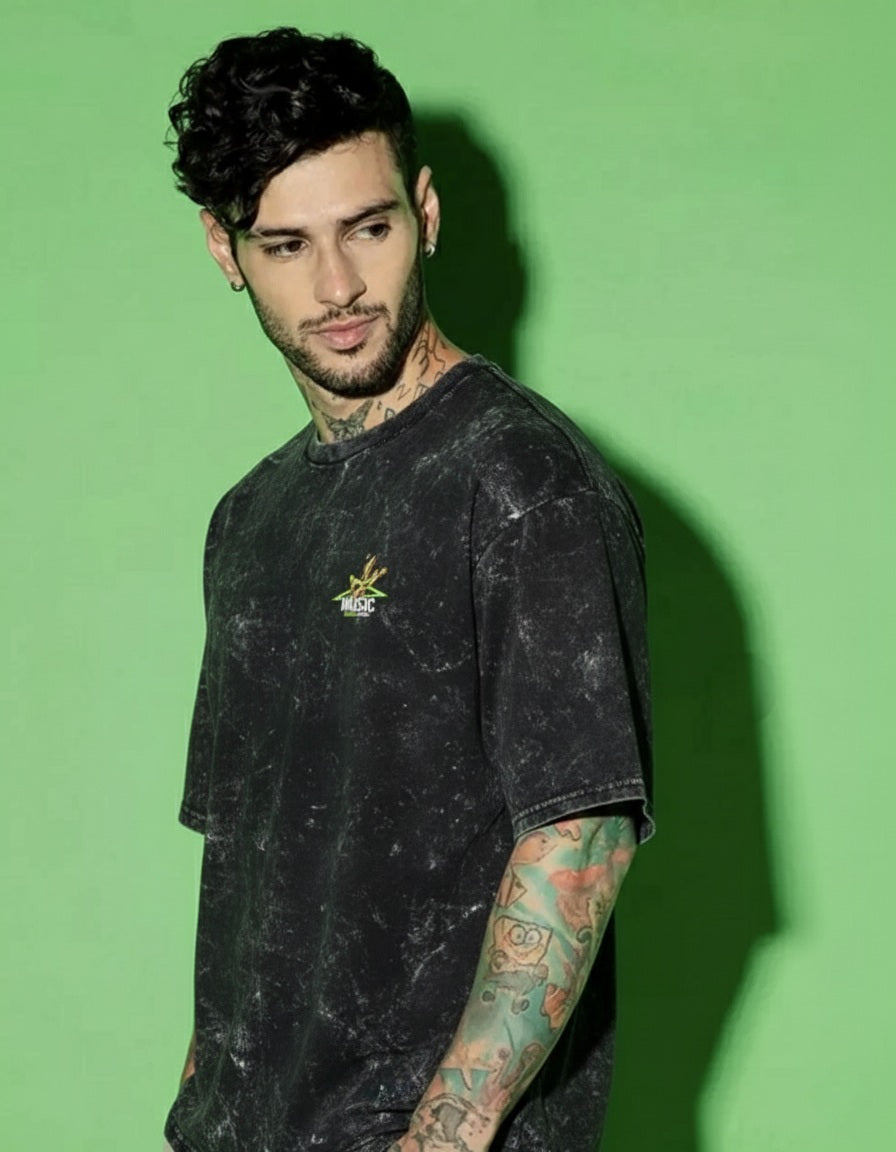 Luixs Men premium Round Neck Cotton Oversize T-shirt