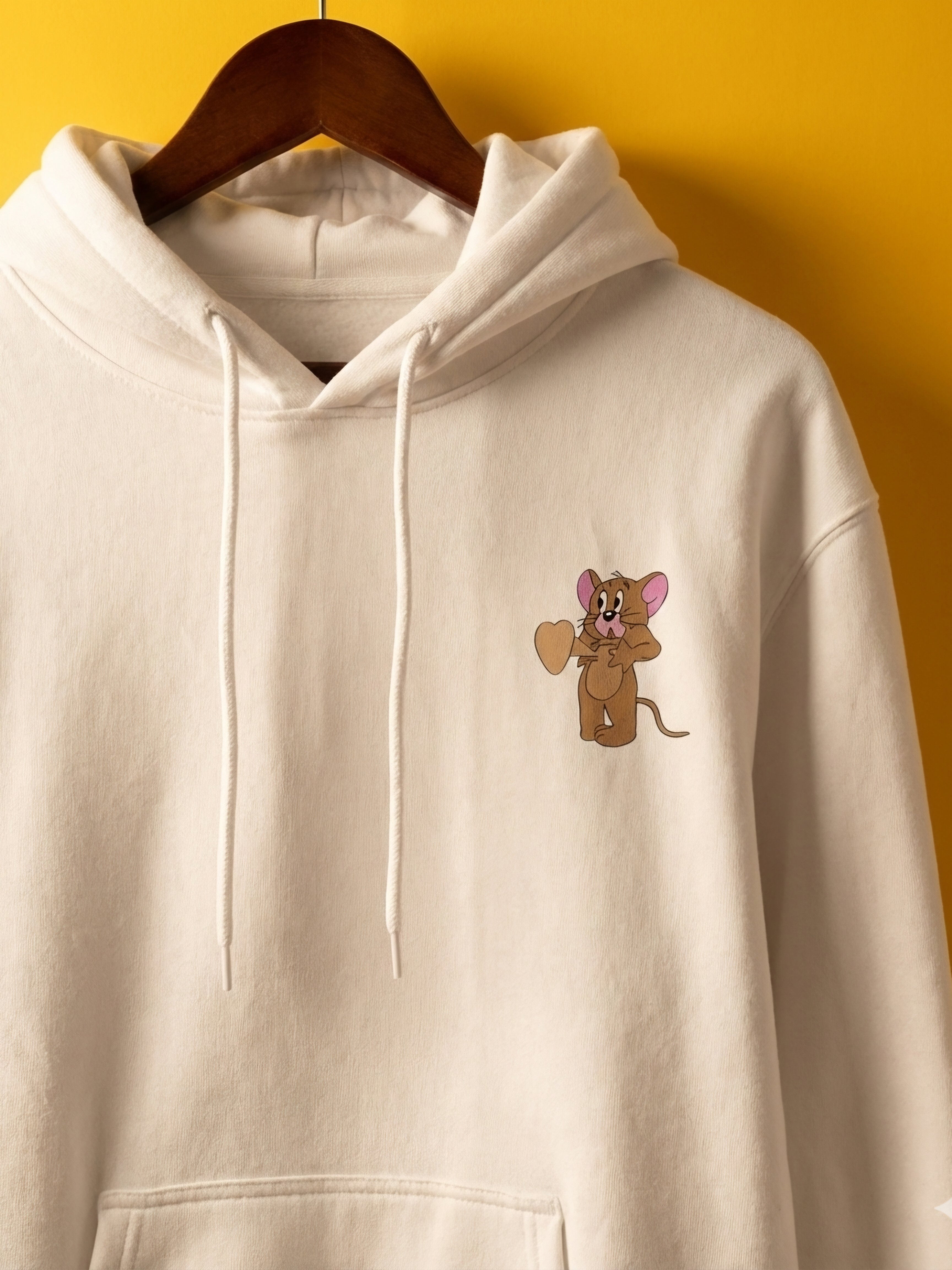 Luixs Embroidery – Premium Unisex Couple Tom ~ Jerry Hoodie
