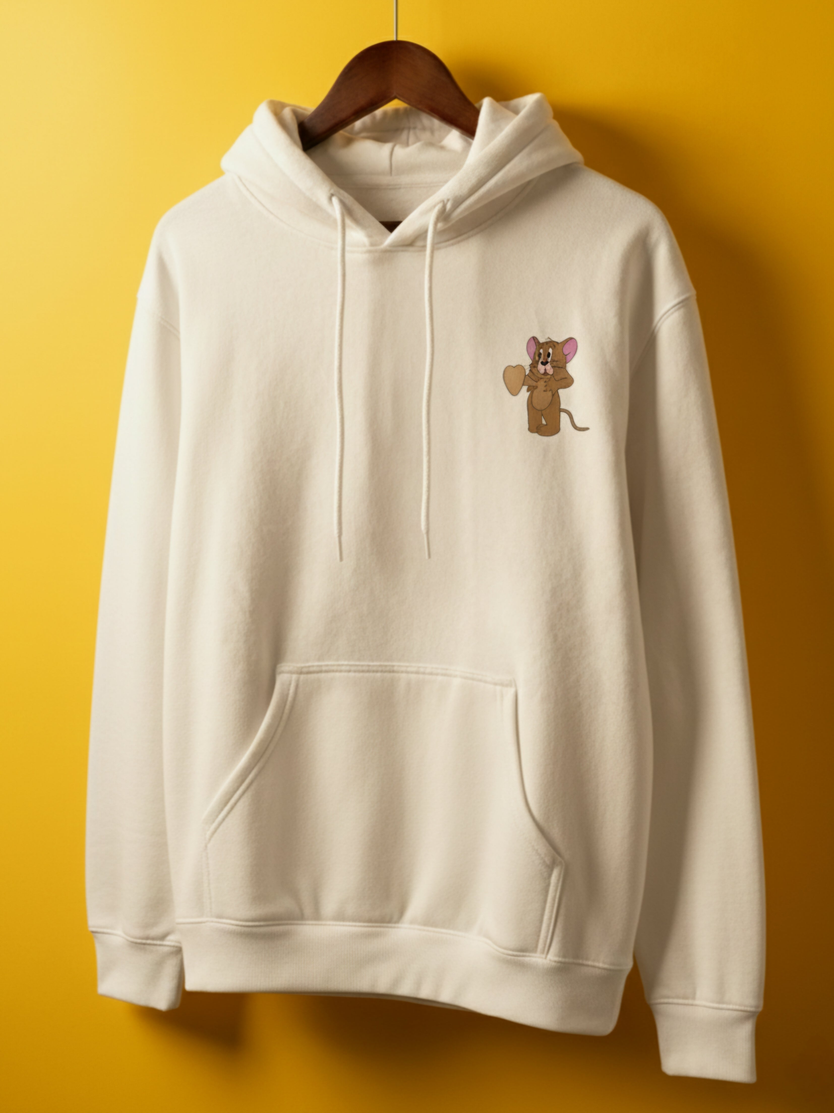 Luixs Embroidery – Premium Unisex Couple Tom ~ Jerry Hoodie