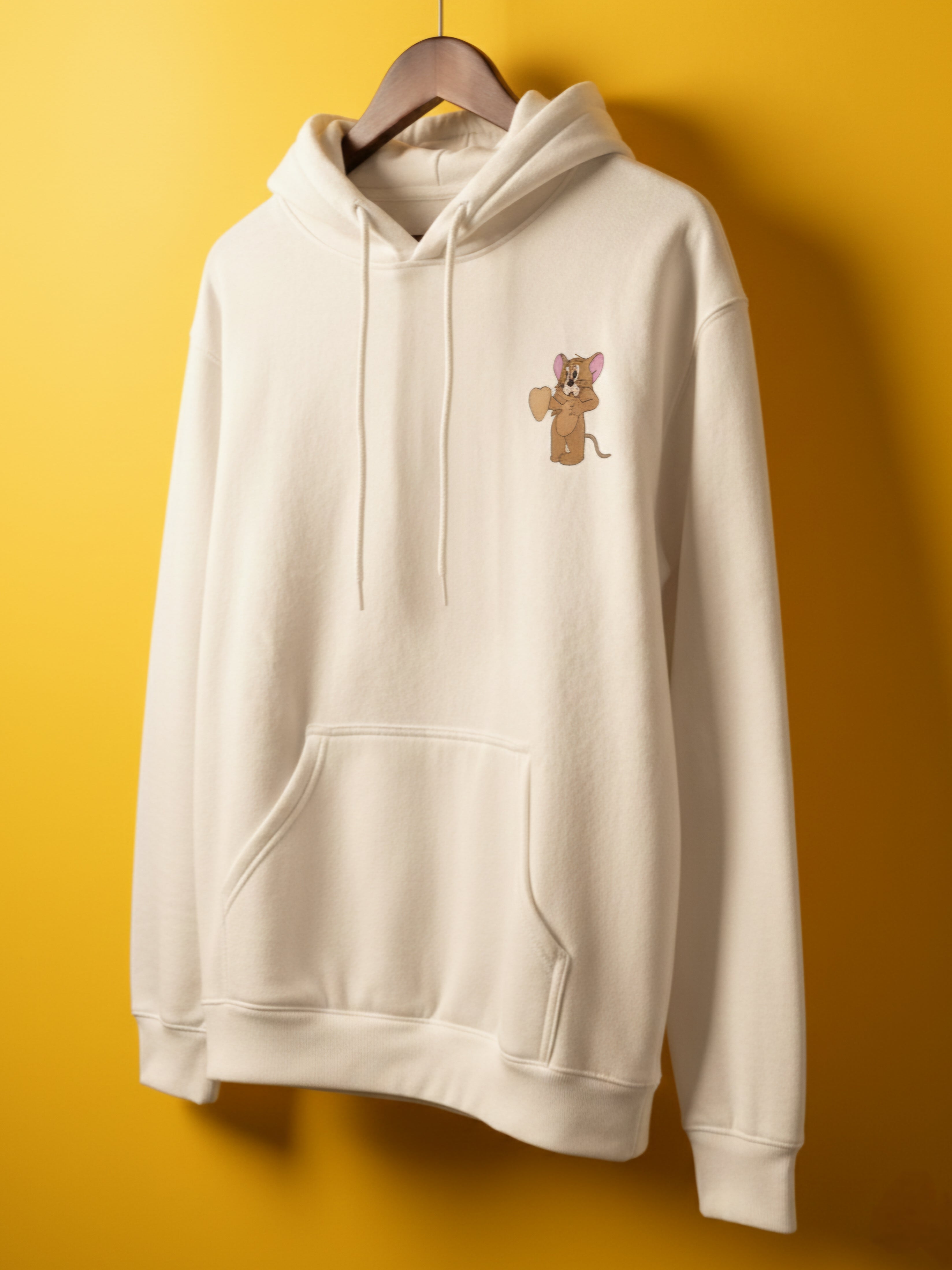 Luixs Embroidery – Premium Unisex Couple Tom ~ Jerry Hoodie