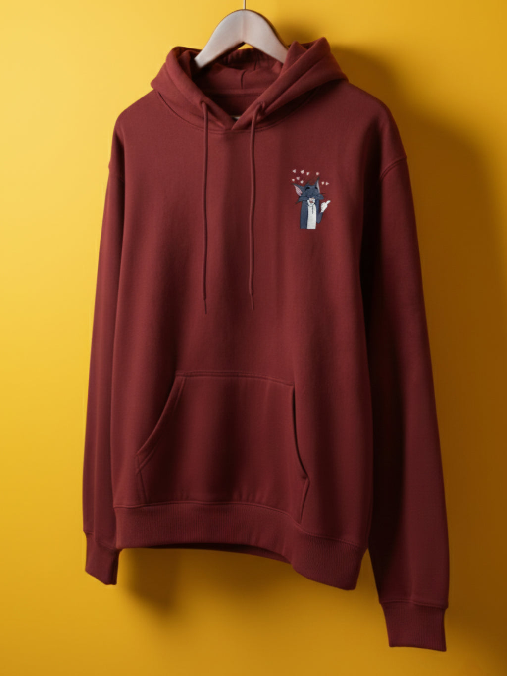 Luixs Embroidery – Premium Unisex Couple Tom ~ Jerry Hoodie