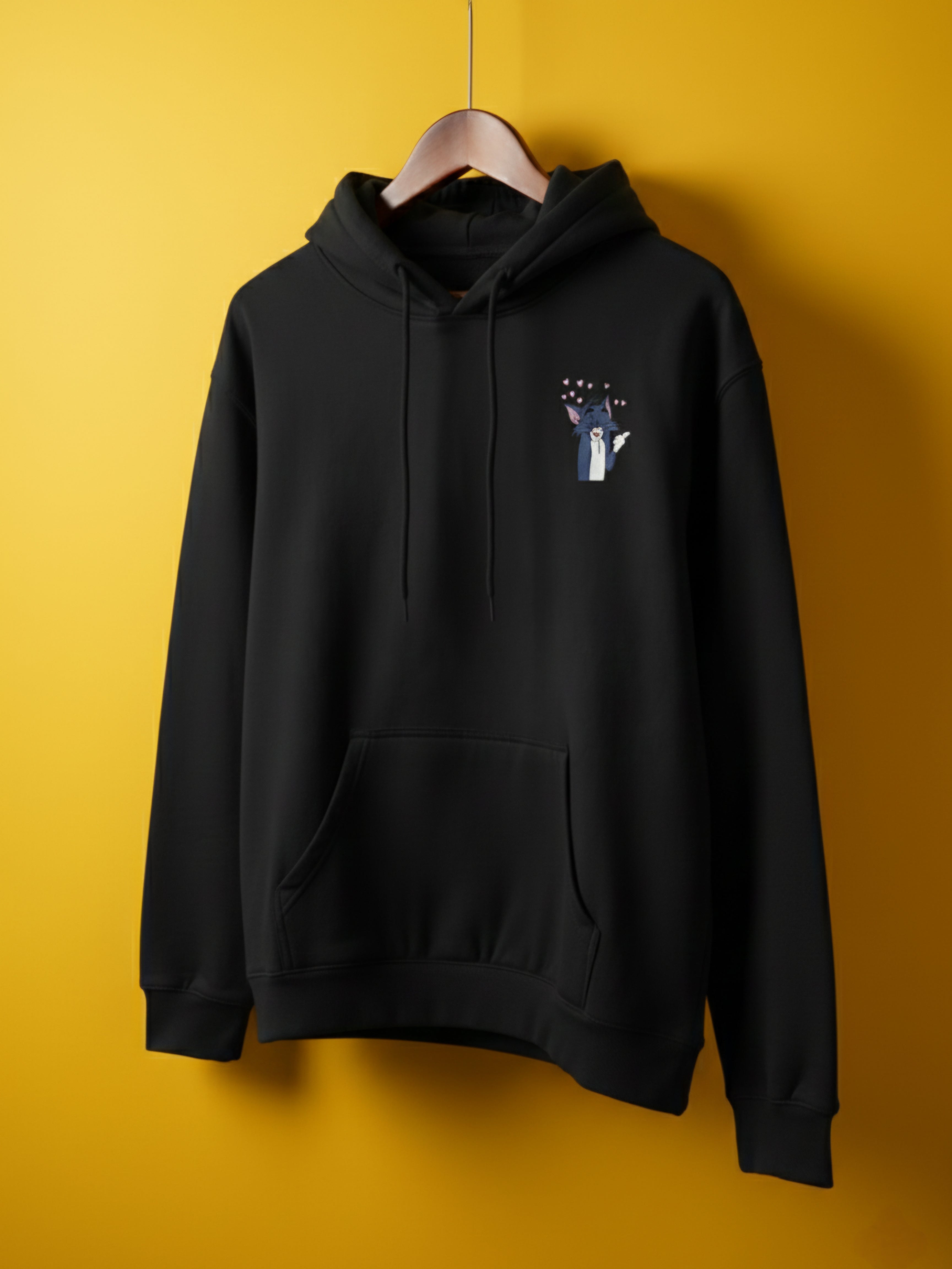 Luixs Embroidery – Premium Unisex Couple Tom ~ Jerry Hoodie