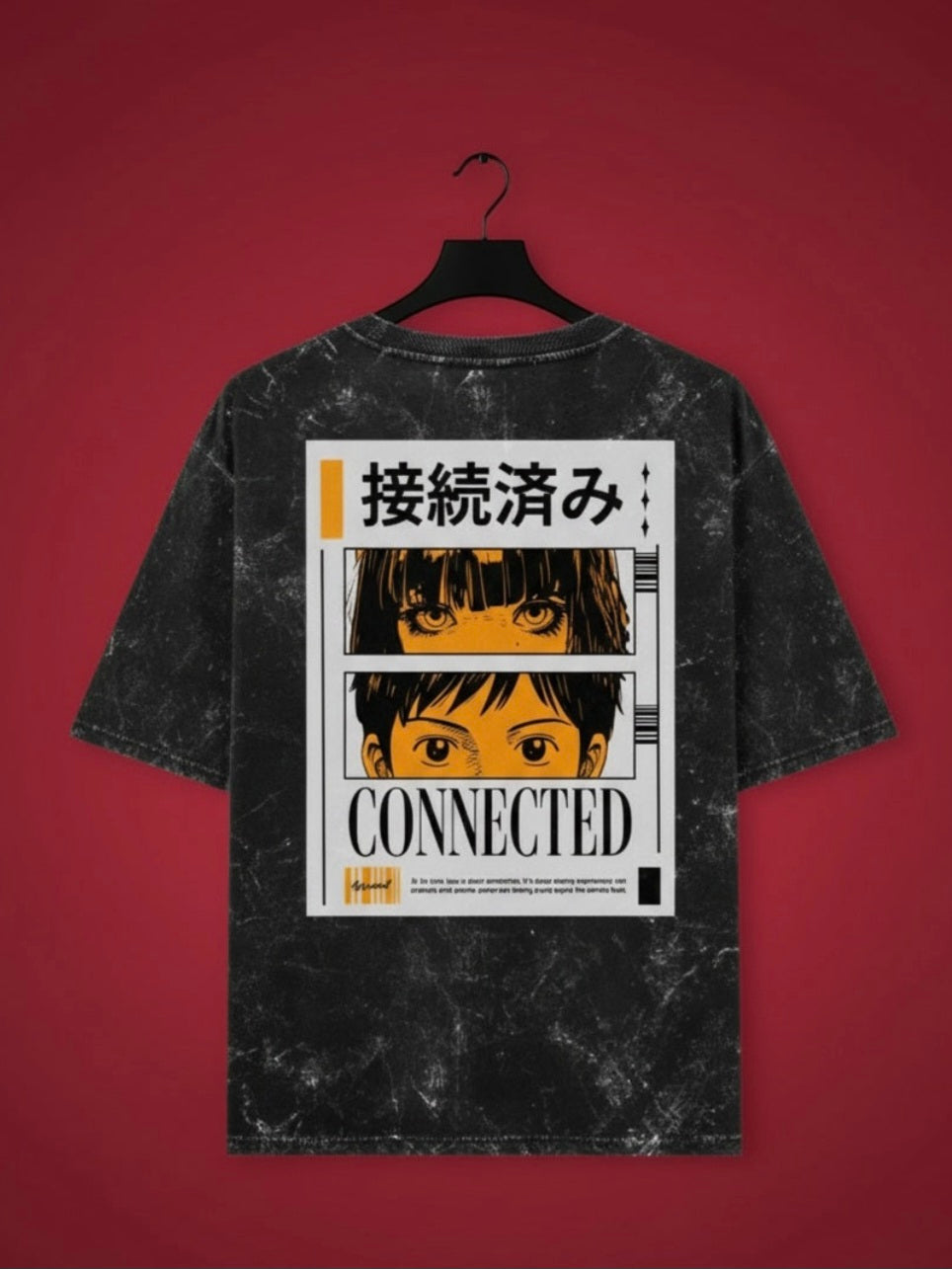 Luixs Man Graphic Printed Drop Shoulder Oversized T-shirt